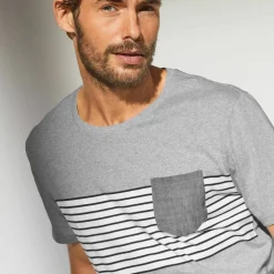 T-shirt rayé manches courtes