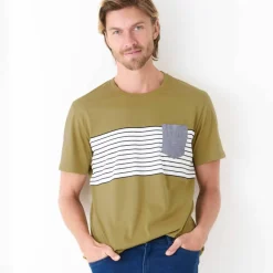 T-shirt rayé manches courtes