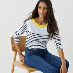 T-shirt rayé manches longues
