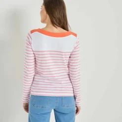 T-shirt rayé manches longues