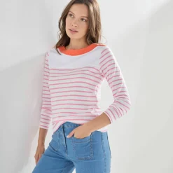 T-shirt rayé manches longues