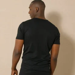 T-shirt sous-vêtement homme col montant manches longues chaleur intense - lot de 2
