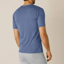 T-shirt sous-vêtement homme col montant manches longues chaleur intense - lot de 2