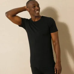 T-shirt sous-vêtement homme col rond manches courte chaleur modérée - lot de 2