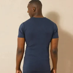 T-shirt sous-vêtement homme col rond manches courte chaleur modérée - lot de 2