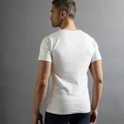 T-shirt sous-vêtement homme col rond manches courtes chaleur douce - lot de 2