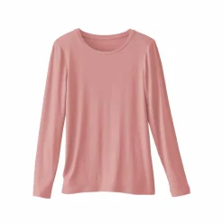 T-shirt uni col rond stretch