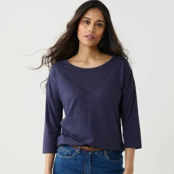 T-shirt volume loose manches 3/4