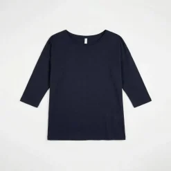 T-shirt volume loose manches 3/4