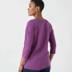 T-shirt volume loose manches 3/4