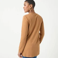 Tunique col boutonné unie