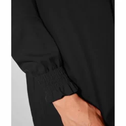 Tunique dentelle manches longues unie