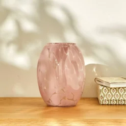 Vase en verre tacheté