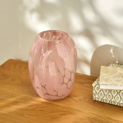Vase en verre tacheté