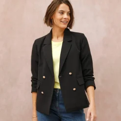 Veste blazer, boutonnage croisé