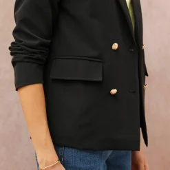 Veste blazer, boutonnage croisé