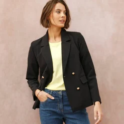 Veste blazer, boutonnage croisé