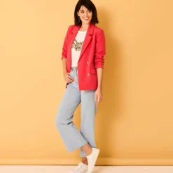 Veste blazer, boutonnage croisé