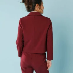 Veste blazer courte unie, Spécial Petites