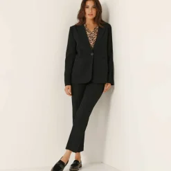 Veste blazer fluide, manches longues