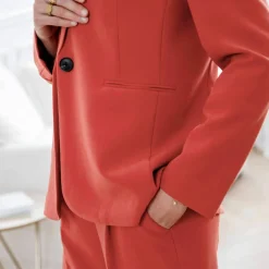 Veste blazer fluide, manches longues