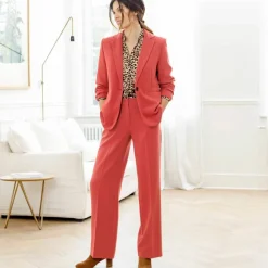 Veste blazer fluide, manches longues