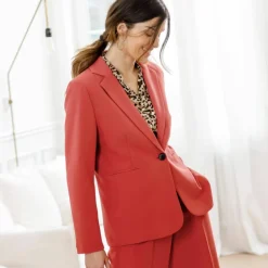 Veste blazer fluide, manches longues