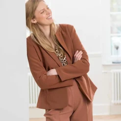 Veste blazer fluide, manches longues