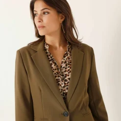 Veste blazer fluide, manches longues