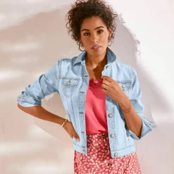 Veste boutonnée en jean
