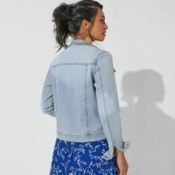 Veste boutonnée en jean