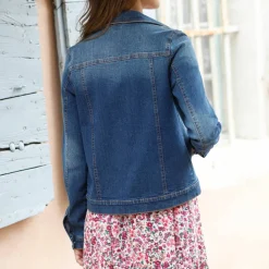 Veste boutonnée en jean
