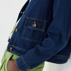 Veste boutonnée en jean