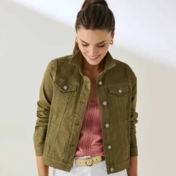 Veste boutonnée en jean