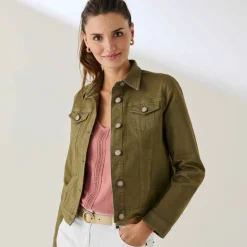 Veste boutonnée en jean