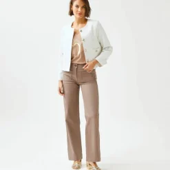 Veste boutonnée, tweed