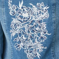 Veste brodée en jean