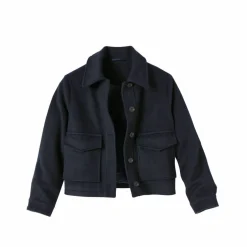 Veste courte en drap de laine