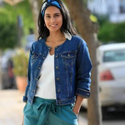 Veste courte en jean