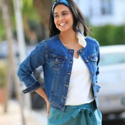 Veste courte en jean