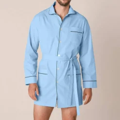 Veste de pyjama popeline boutonnée