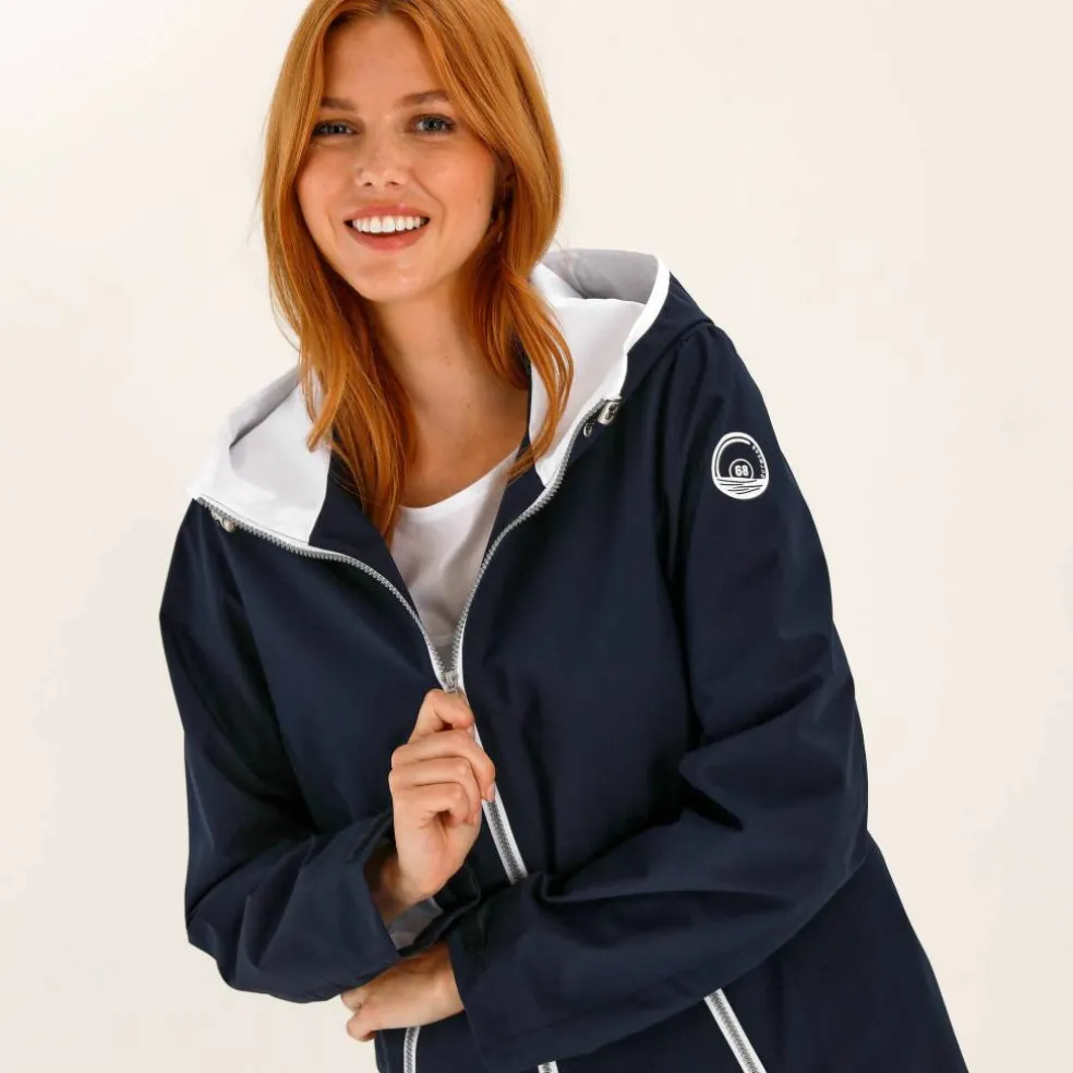 Veste imperméable à capuche