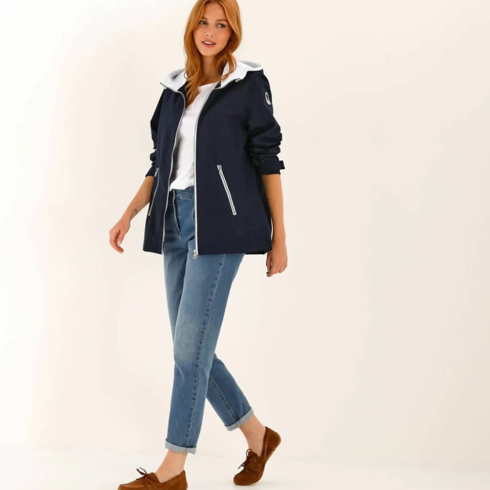 Veste imperméable à capuche