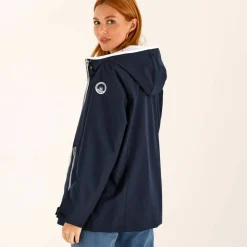 Veste imperméable à capuche