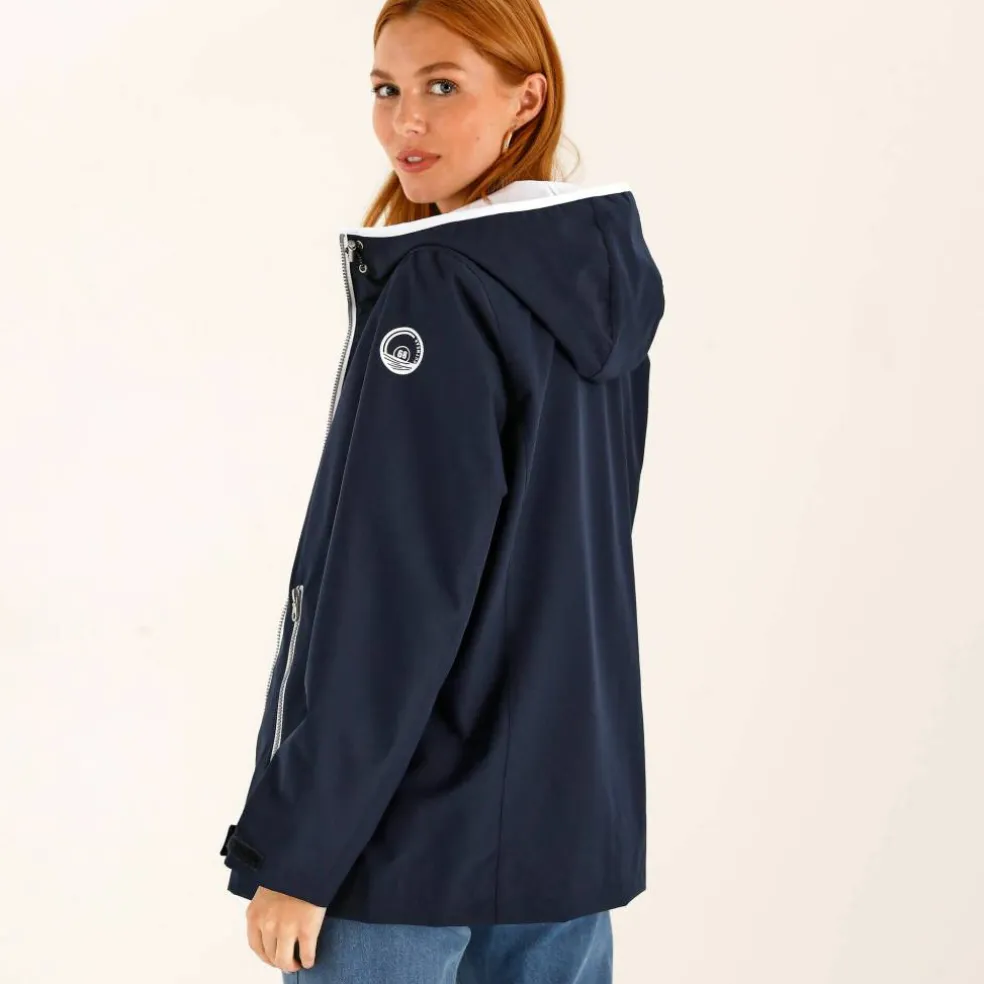 Veste imperméable à capuche