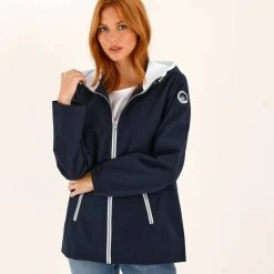 Veste imperméable à capuche