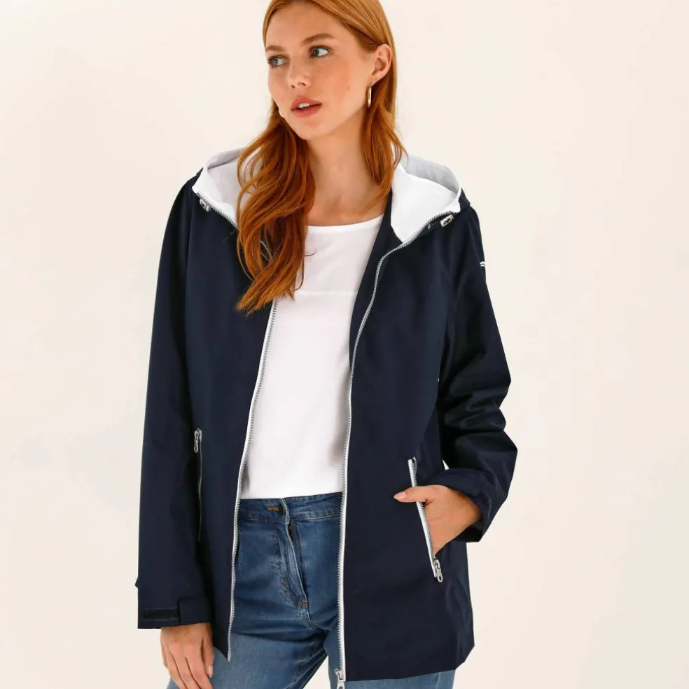 Veste imperméable à capuche