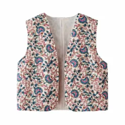 Veste imprimée en gaze de coton