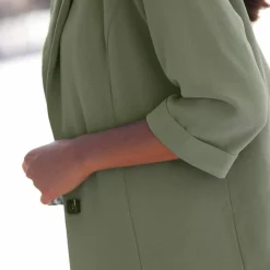 Veste manches 3/4, crêpe fluide