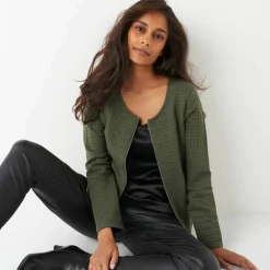 Veste matelassée zippée